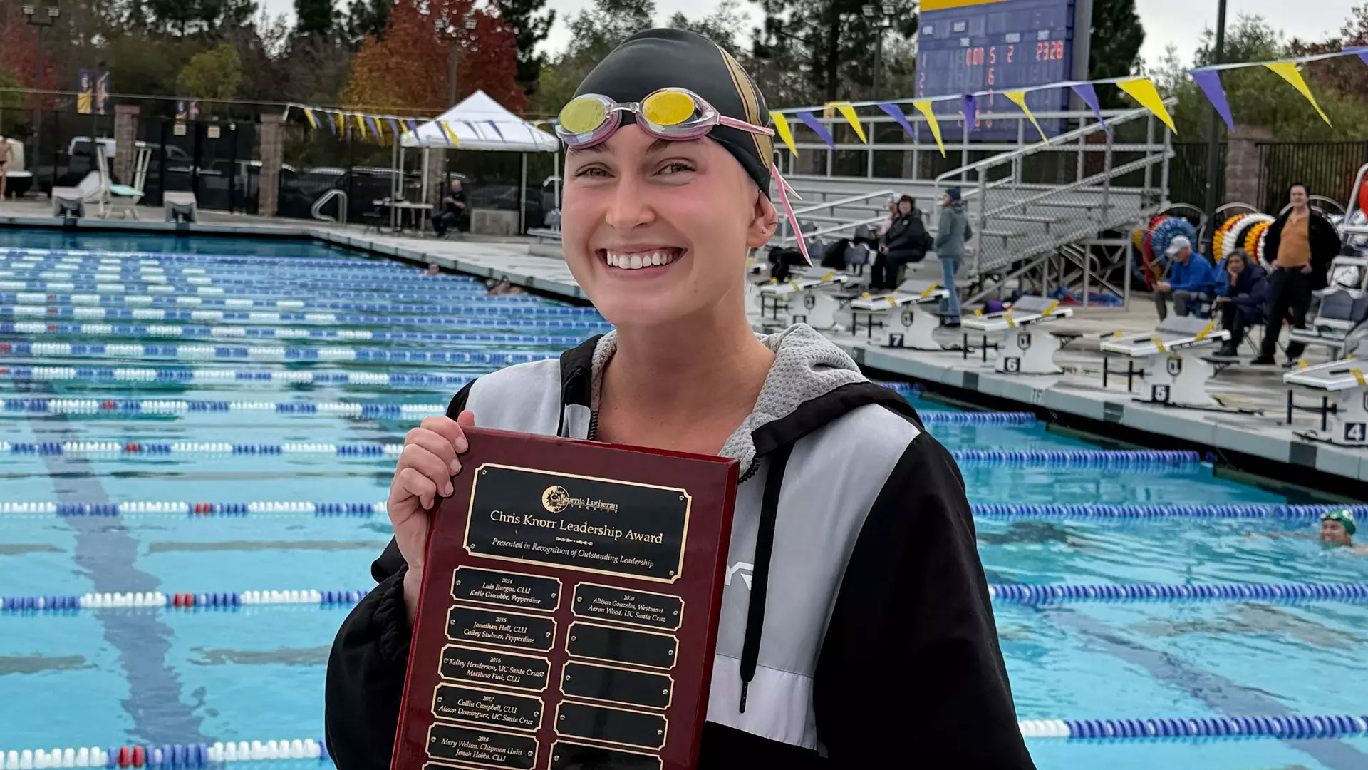 McKenzie Rion, recipient of the Chris Knorr Leadership Award