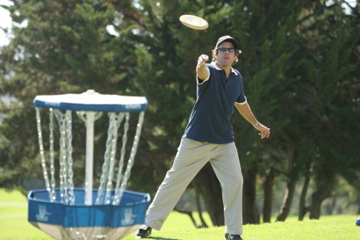 Disc golfer Tom Cole