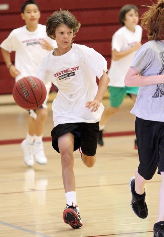 Davis Craig enjoys the popular summer basketball camp at Westmont