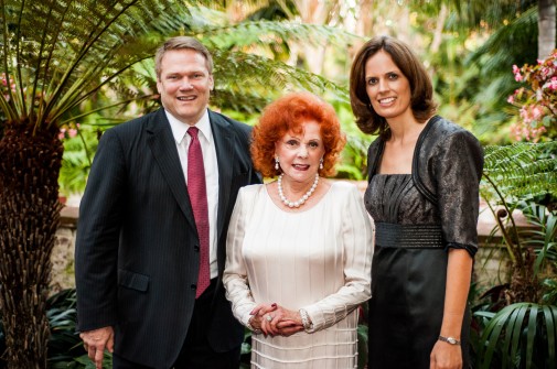 Lady Leslie Ridley-Tree with Gayle and Pam Beebe