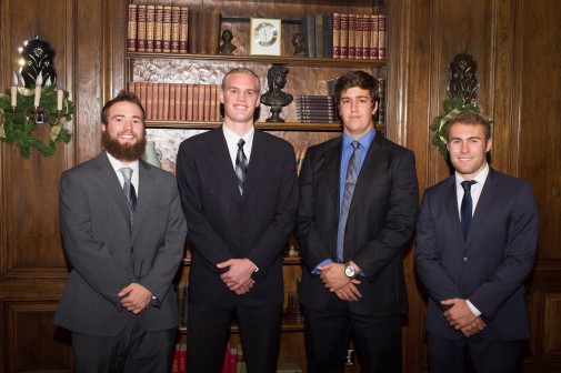 Students Taylor Bartlett, Tommy Knapp, Gregg Sanchez and Jake Allbaugh won with their business plan Watermark