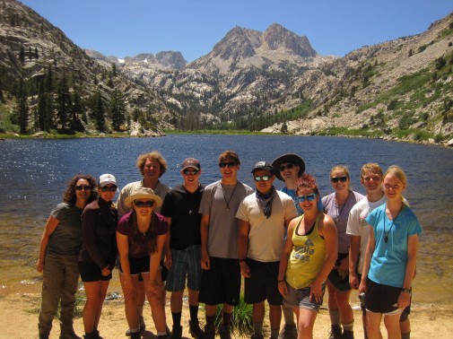 One of last year's Inoculum groups at Barney Lake outside Bridgeport, Calif. 