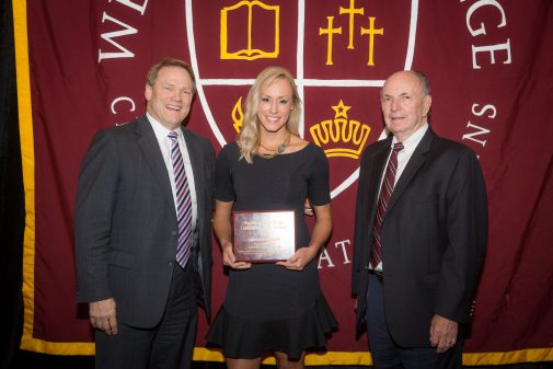 Sydney Striff with Gayle D. Beebe and Pete Jordano