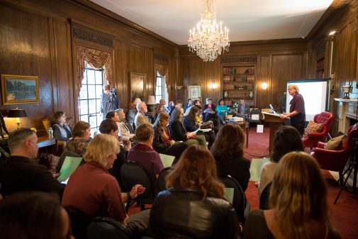 Dr. Cheri Larsen Hoeckley speaks at the 2016 Conversation on the Liberal Arts