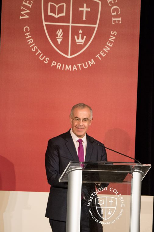 David Brooks at the 2016 Westmont President's Breakfast