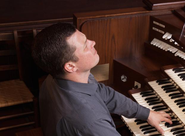 Thomas Joyce playing organ