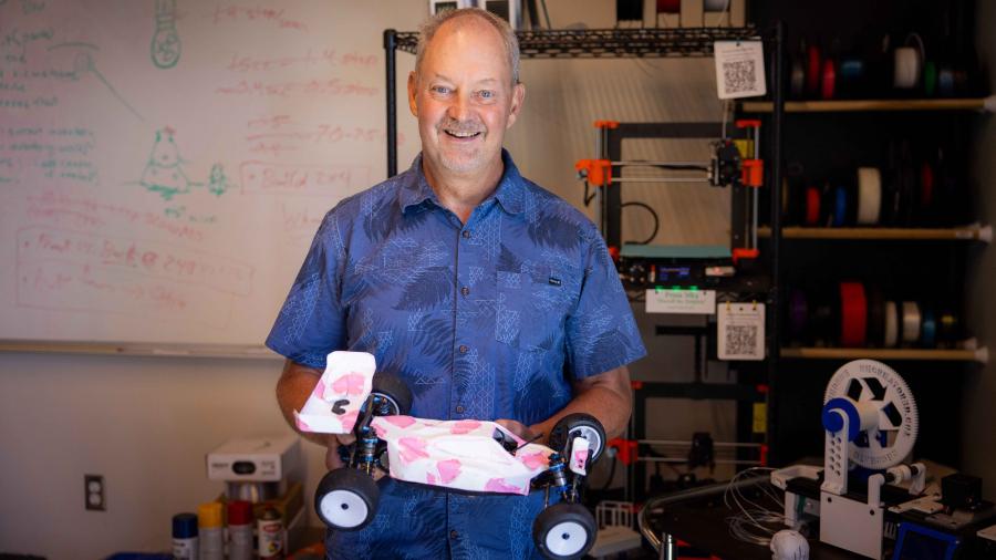 Dan Jensen is all smiles after his engineering department earns full accreditation
