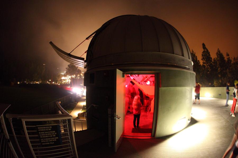 Keck Telescope housed in the Westmont Observatory