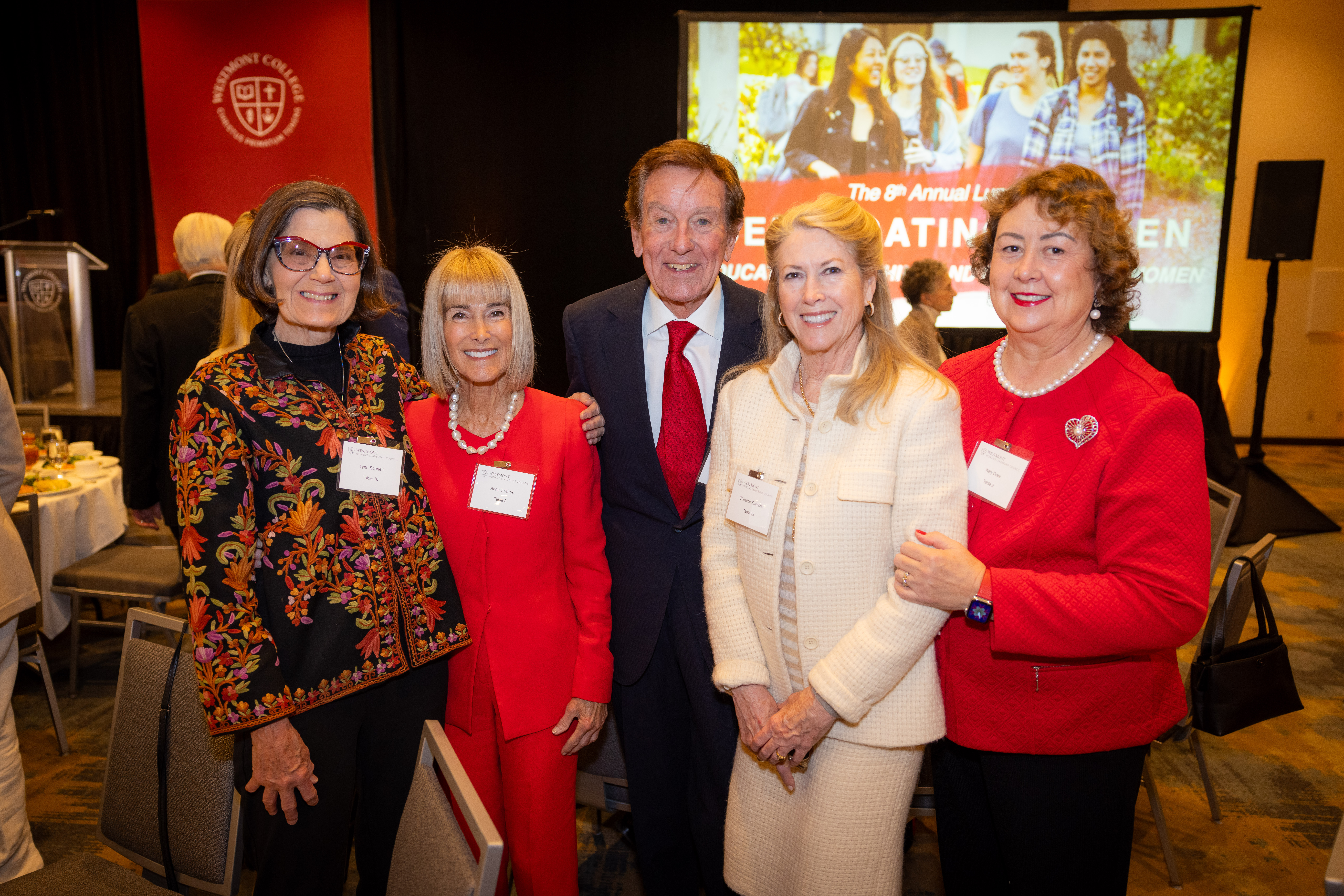 2025 awardee Anne Towbes and 2023 awardee Chris Emmons among the guests.